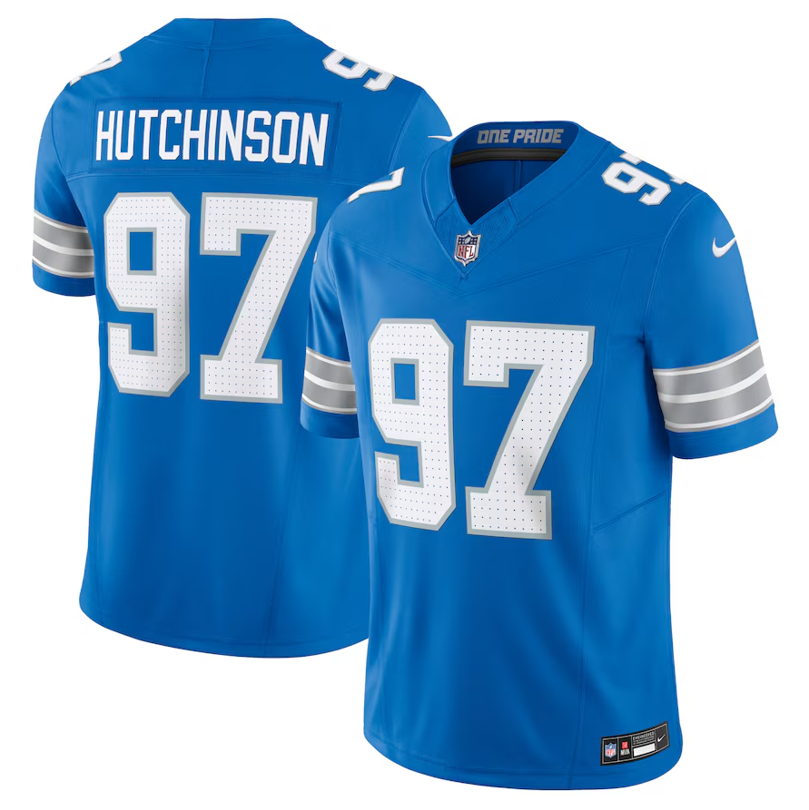 Camisa Futebol Americano Detroit Lions Vapor F.U.S.E. Limited Jersey Azul