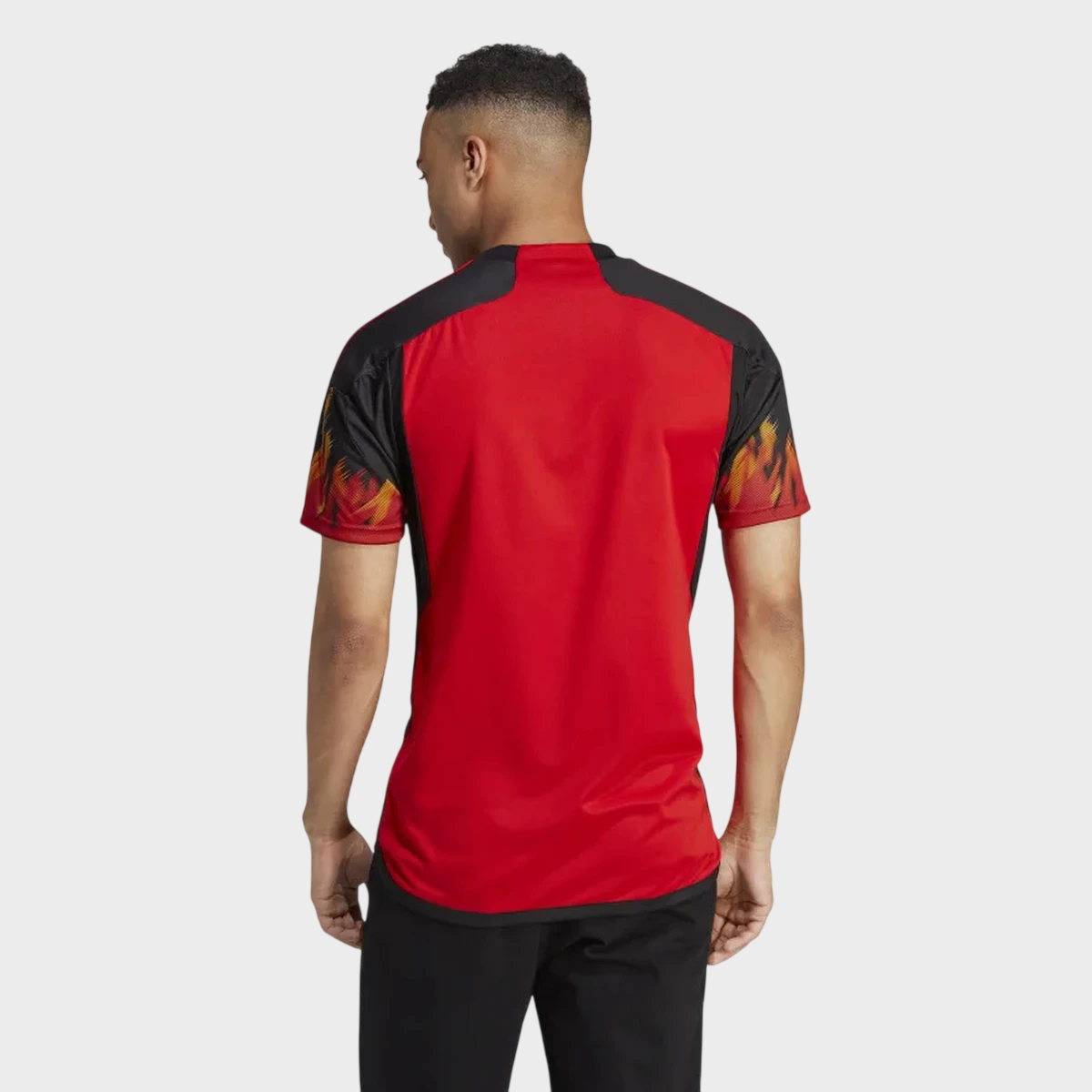 Camisa Bélgica I 2022 - Torcedor Masculina - Vermelha - Retrô