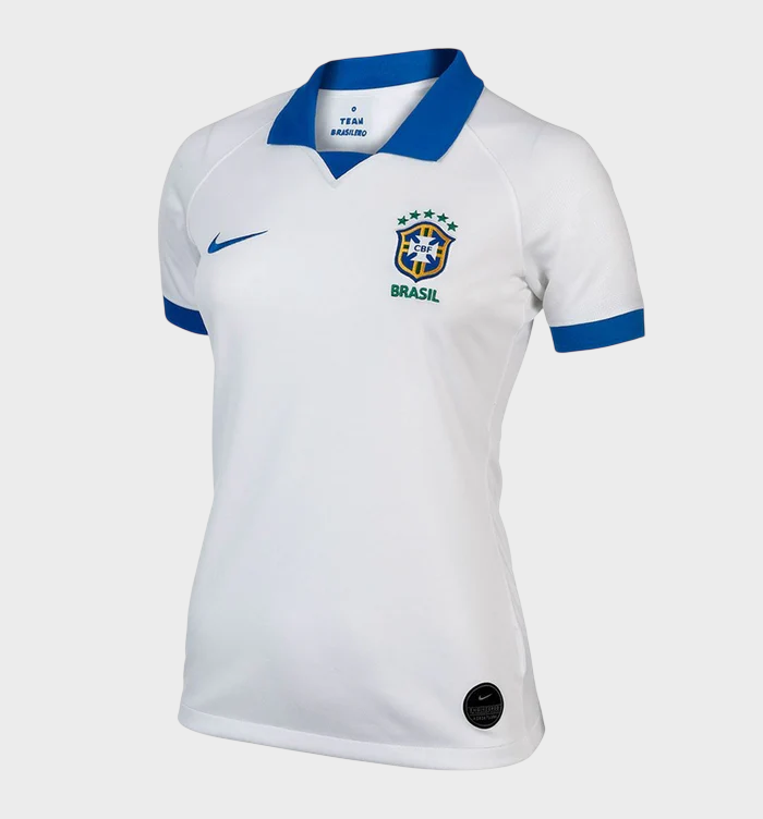 Camisa Seleção Brasileira Feminina III 19/20 - Retrô - Branco e Azul