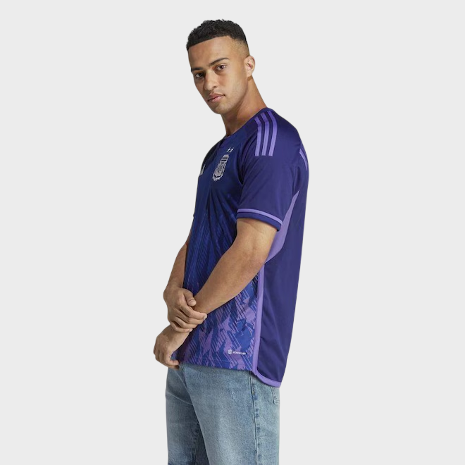 Camisa Argentina II 2022 Torcedor Masculina - Roxa - Retrô