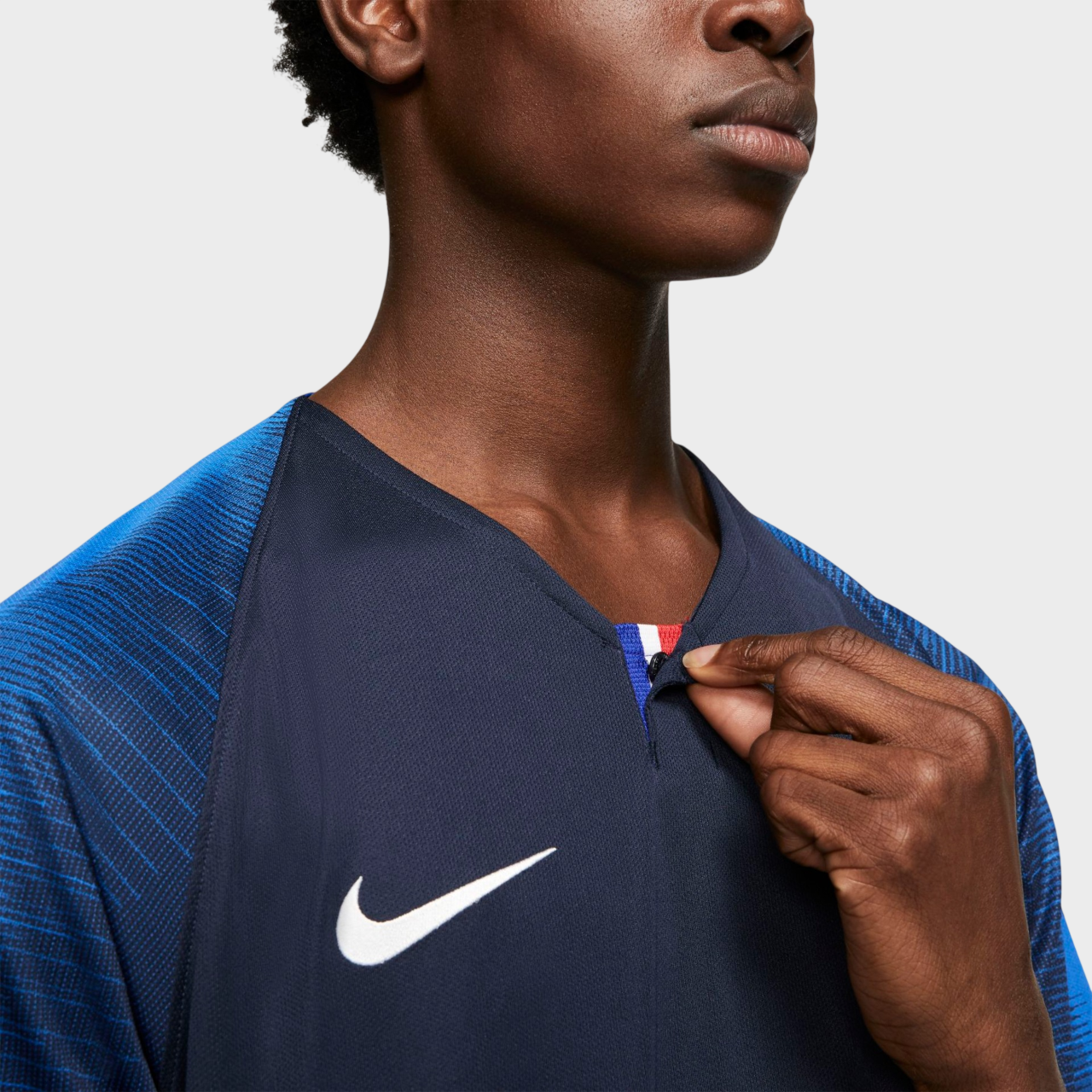 Camisa França I 2018 - Azul - Retrô