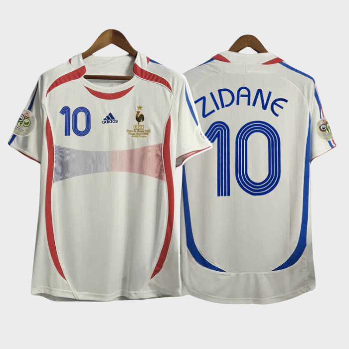 Camisa França II 2006 - Branca - Retrô - ZIDANE 10