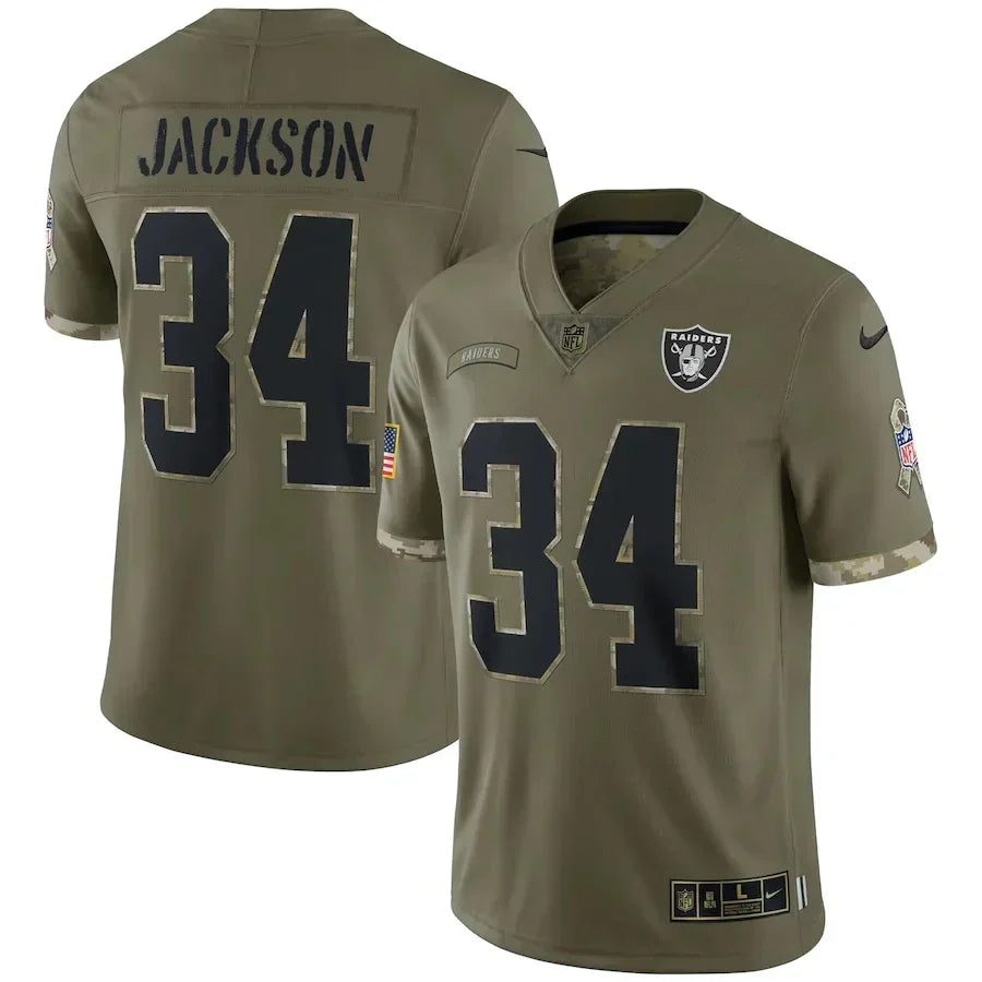 Camisa Futebol Americano Las Vegas Raiders Vapor Limited Jersey Salute To Service 2022