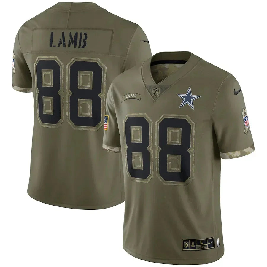 Camisa Futebol Americano Dallas Cowboys Salute To Service Vapor Limited 2022