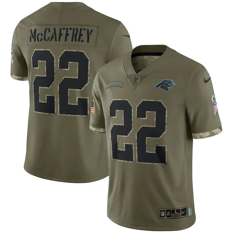 Camisa Futebol Americano Carolina Panthers Vapor Limited Jersey Salute To Service 2022