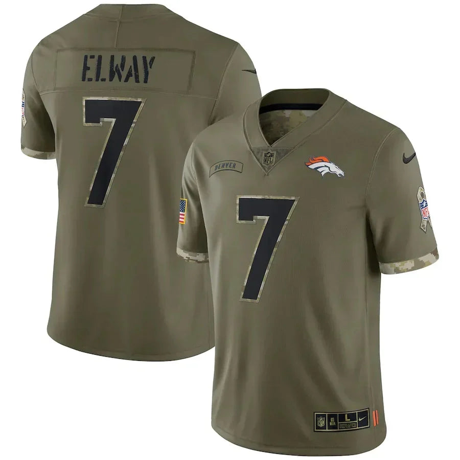 Camisa Futebol Americano Denver Broncos Vapor Limited Jersey Salute To Service 2022