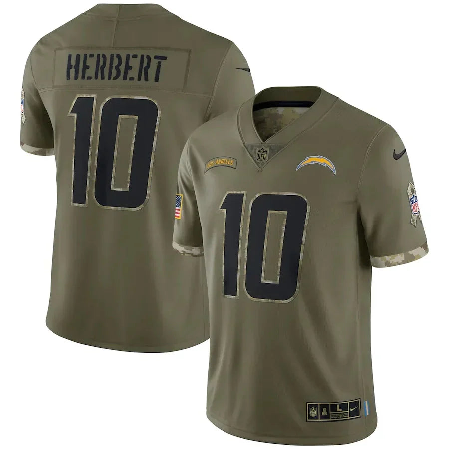 Camisa Futebol Americano Los Angeles Chargers Vapor Limited Jersey Salute To Service 2022