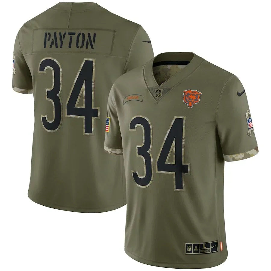 Camisa Futebol Americano Chicago Bears Vapor Limited Jersey Salute To Service 2022
