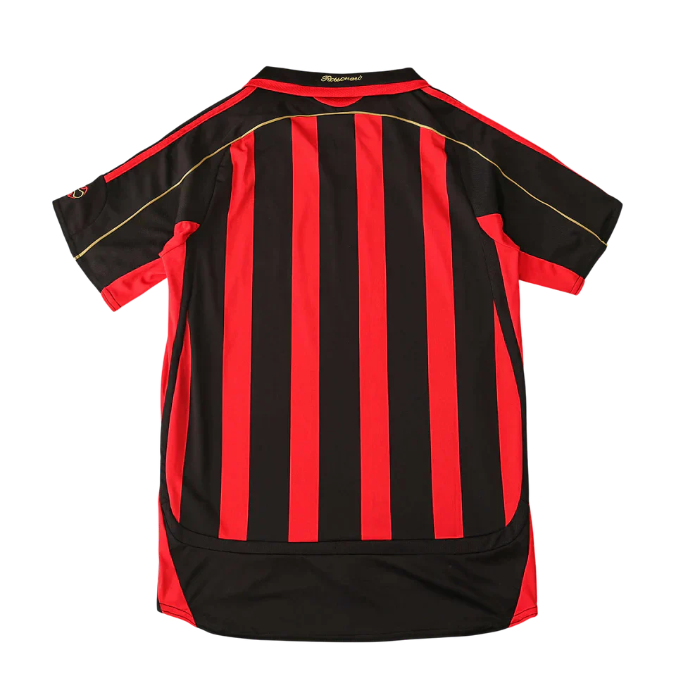 Camisa Milan I 2006/2007 Torcedor - Vermelha e Preto - Retrô