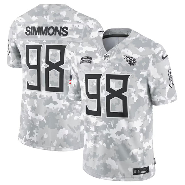 Camisa Futebol Americano Tennessee Titans Vapor F.U.S.E. Limited Jersey Salute To Service