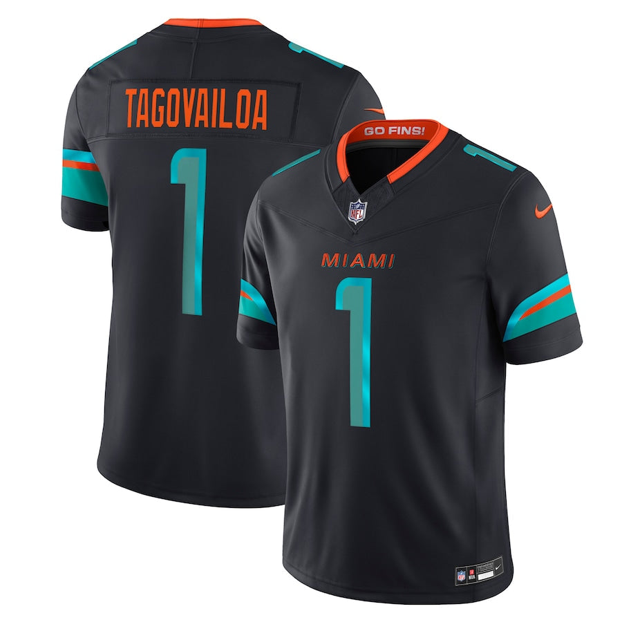 Camisa Futebol Americano Miami Dolphins Vapor F.U.S.E. Limited Jersey 2025 Rivalries