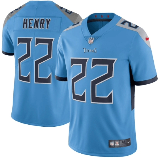 Camisa Futebol Americano Tennessee Titans Vapor Limited Jersey Azul Claro