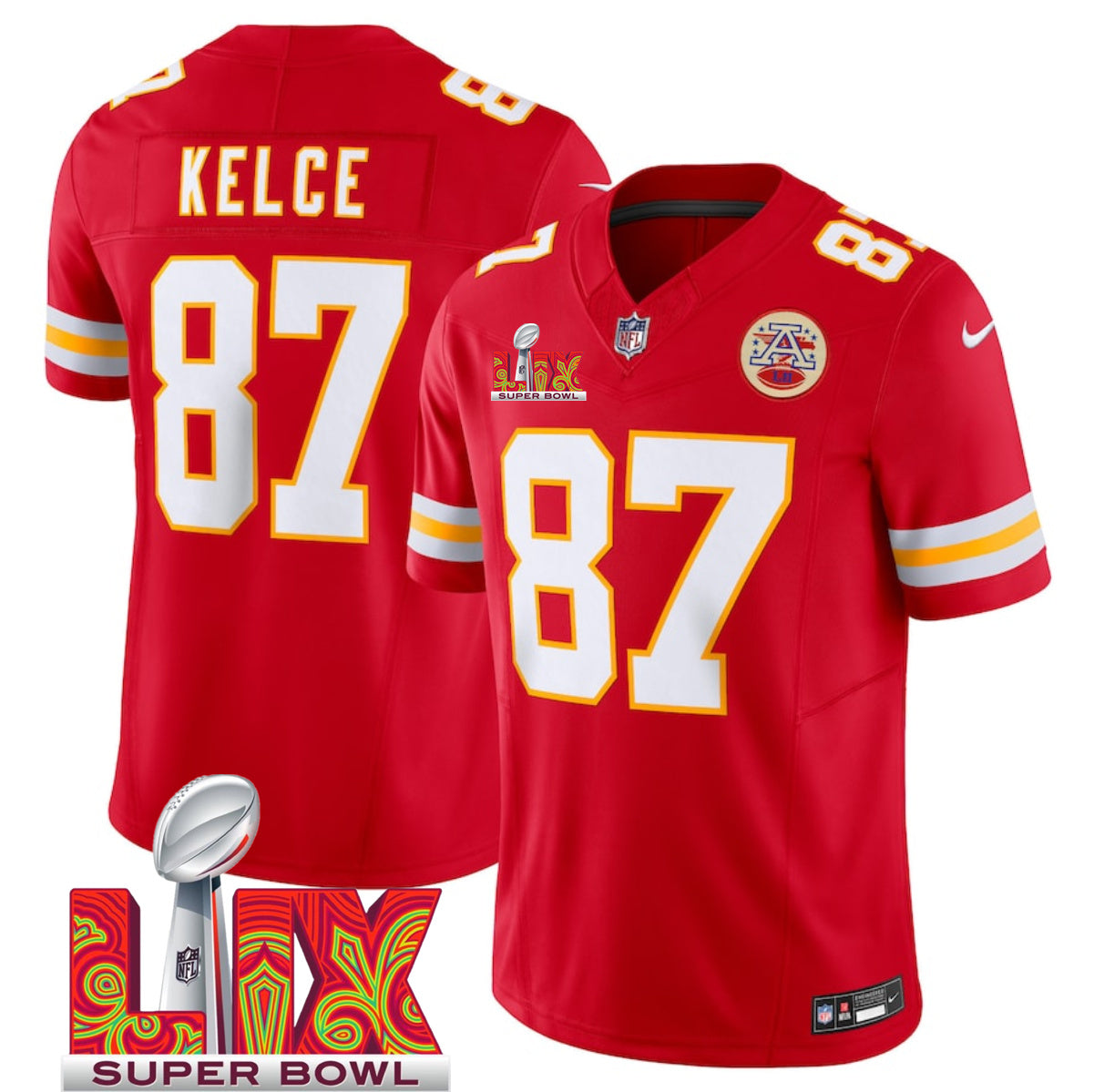Camisa Futebol Americano Kansas City Chiefs Vapor F.U.S.E. Limited Jersey SB LVIX