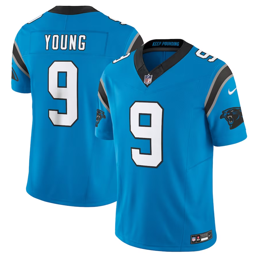 Camisa Futebol Americano Carolina Panthers Vapor F.U.S.E. Limited Jersey Azul