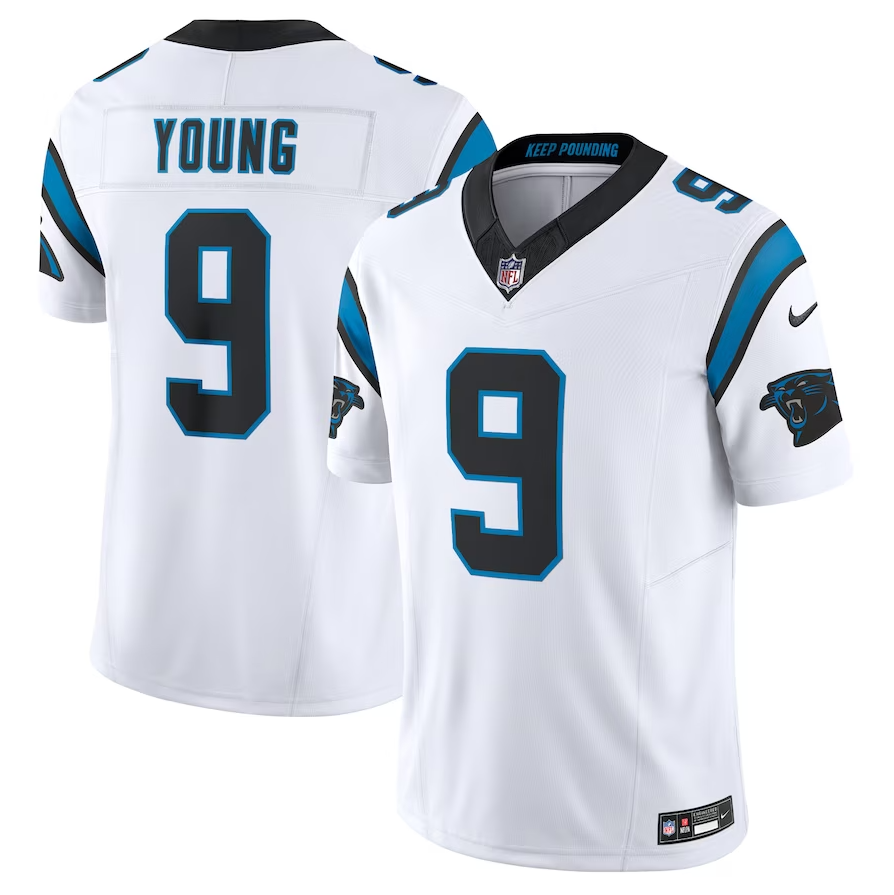 Camisa Futebol Americano Carolina Panthers Vapor F.U.S.E. Limited Jersey Branca
