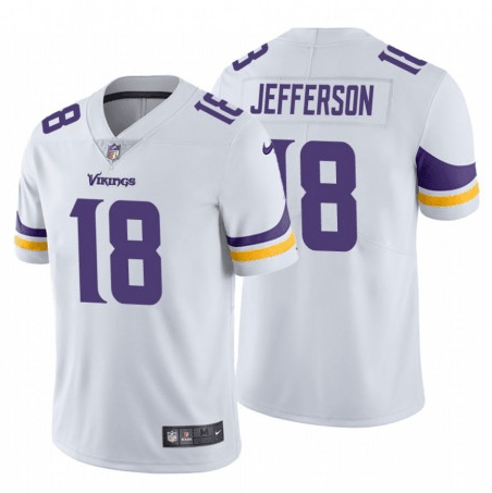 Camisa Futebol Americano Minnesota Vikings Vapor Limited Jersey Branca