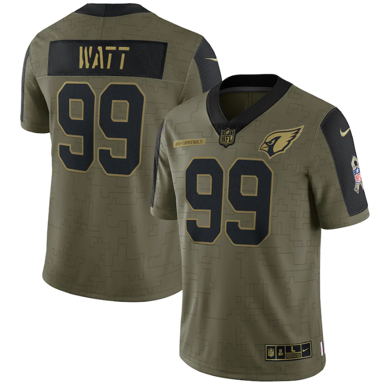 Camisa NFL Arizona Cardinals Vapor Limited Jersey Salute To Service 2021