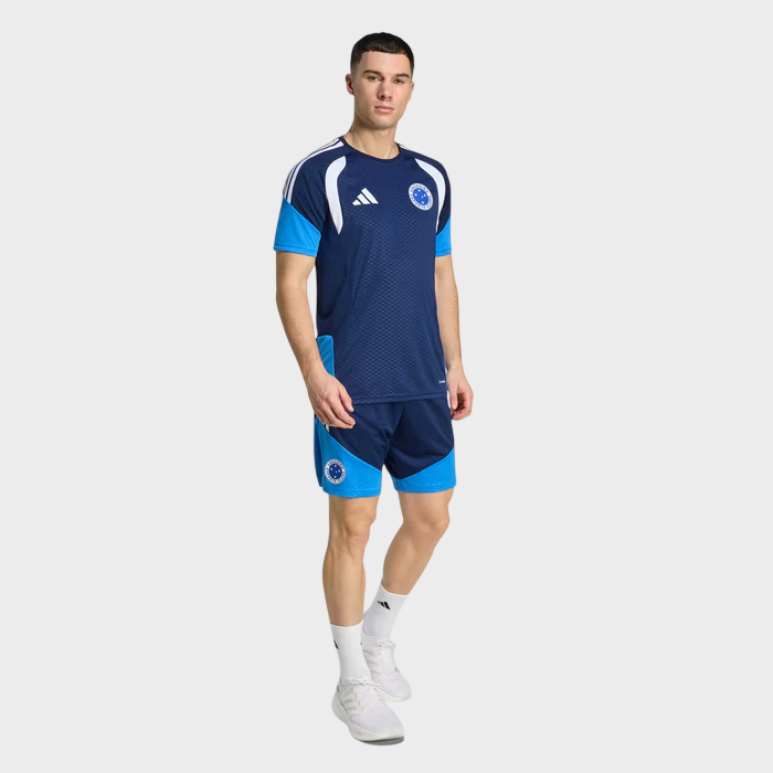 Camisa Cruzeiro II 26/27 - Treino - Torcedor Adidas Masculina - Azul Marinho