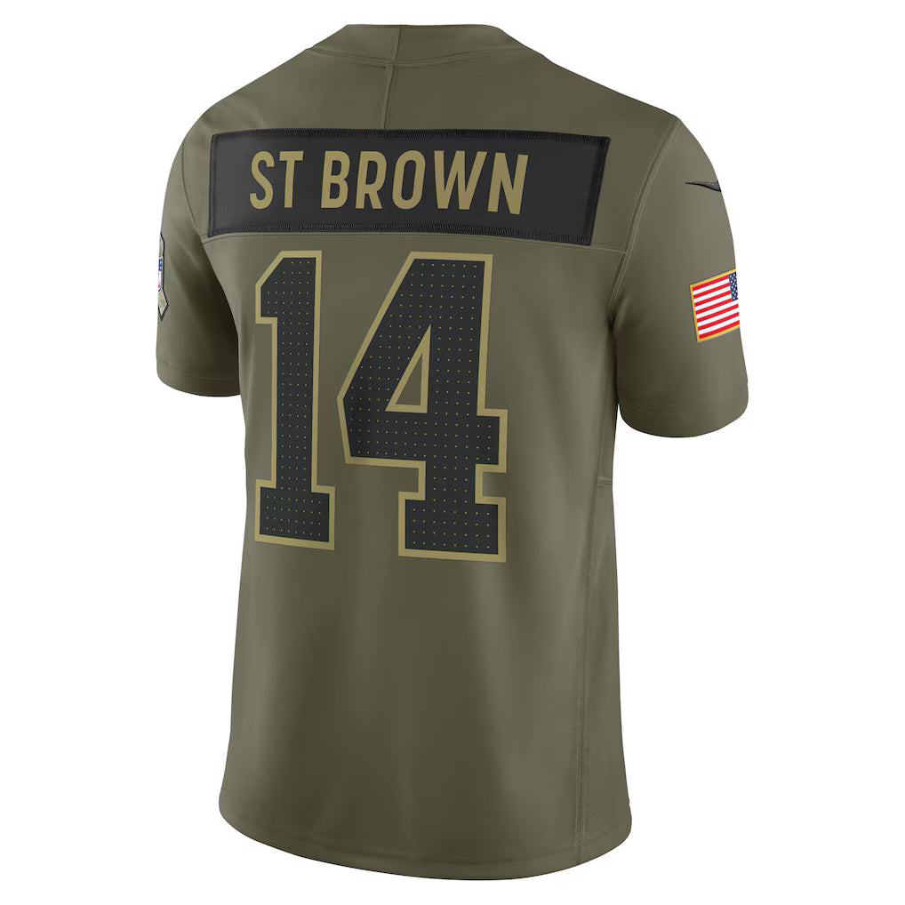 Camisa NFL Detroit Lions Vapor F.U.S.E. Limited Jersey Salute To Service 2025